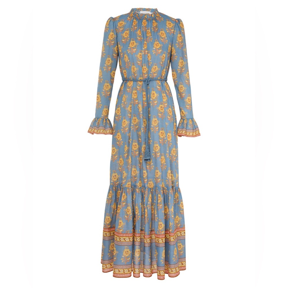 ZIMMERMANN Junie Ruffled Cotton Maxi Dress